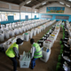 Election officials from the electoral commission getting ready ahead of the polls.